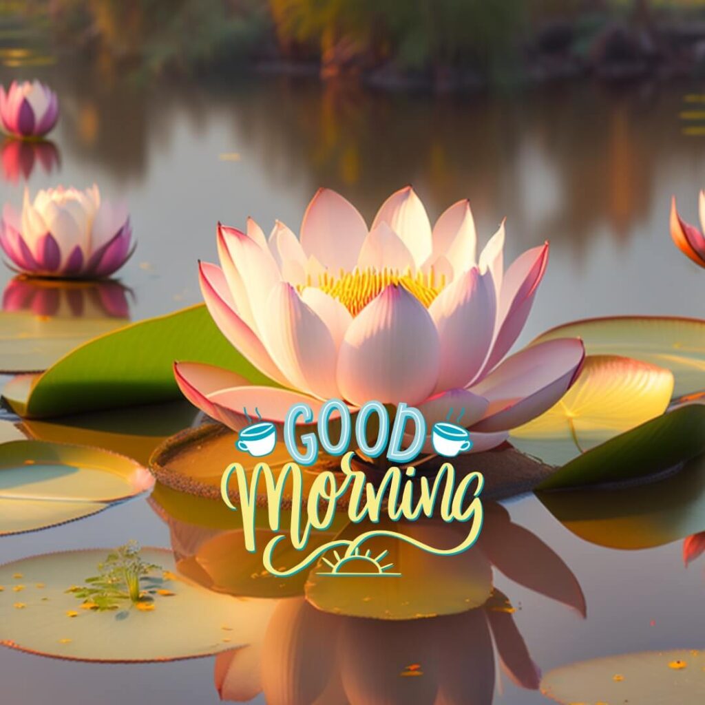 good morning image with lotus - freembo